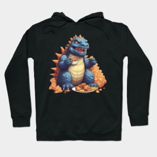 Godzilla eating snack Hoodie